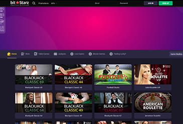Laman utama BitStarz